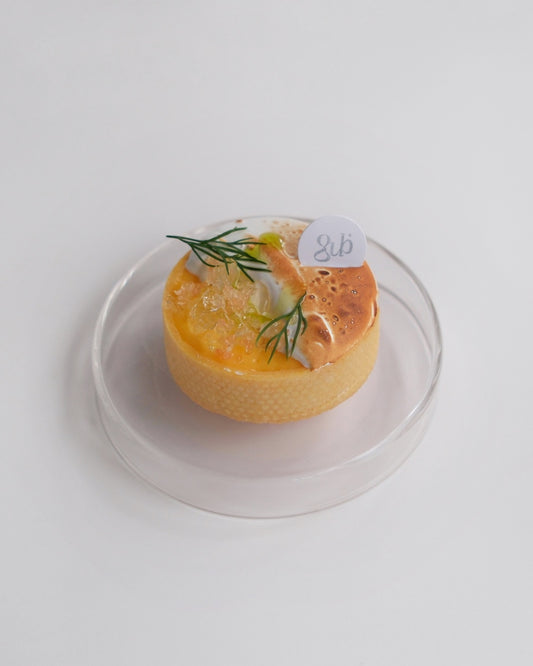 Lemon Mochi Meringue Tart