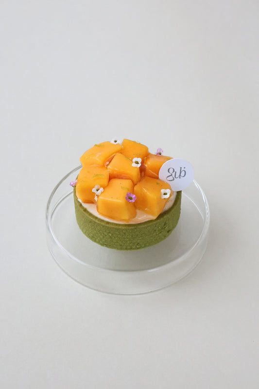 Mango Matcha Nama Chocolate Mochi Tart